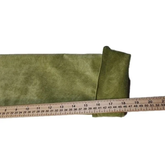 Chicos Size 2 Retro Spring Green Baby Corduroy Ruffle collar Open Front jacket - Picture 8 of 9